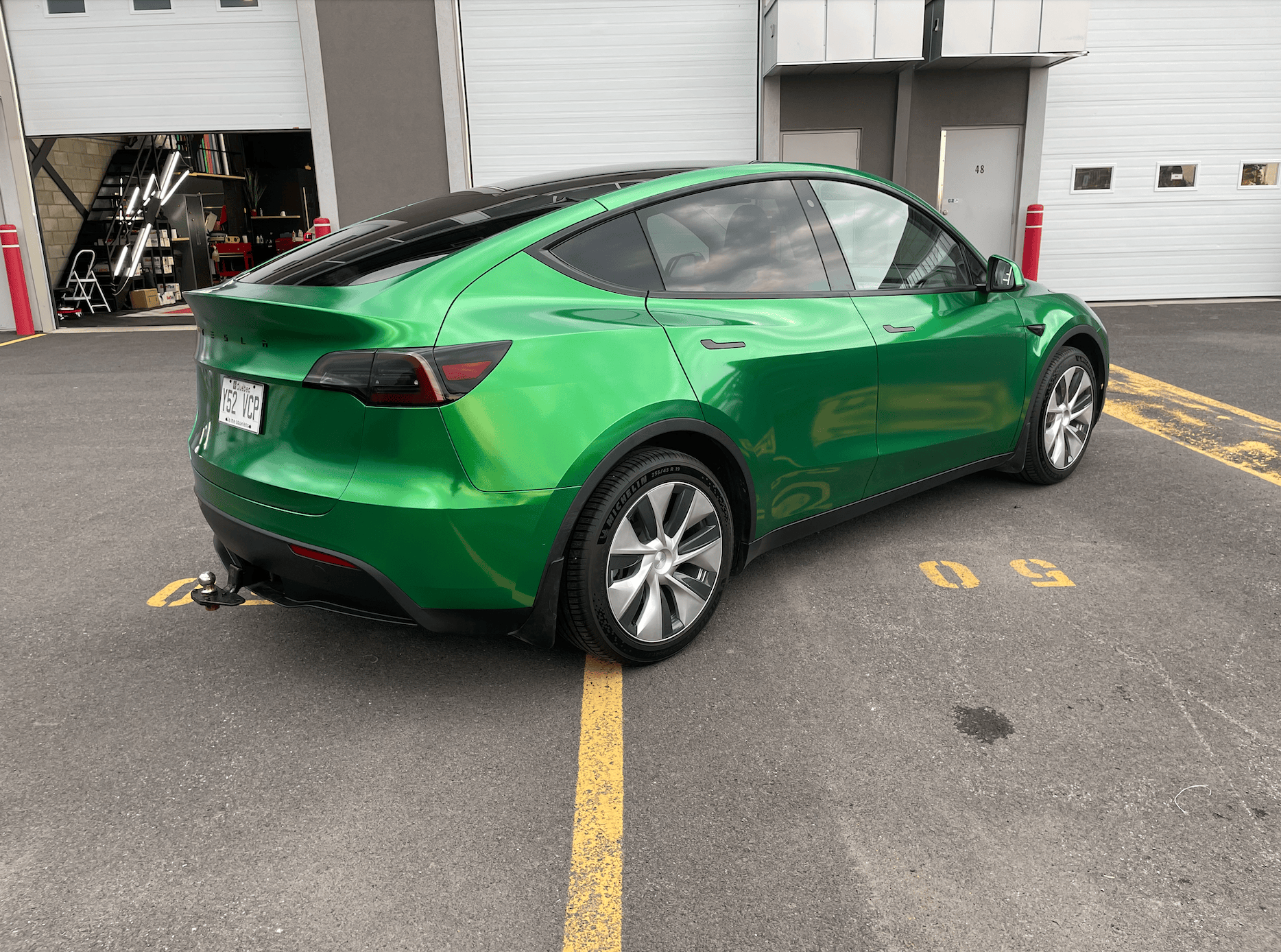 Voitture avec le produit installé